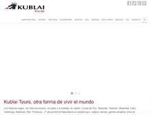 Tablet Screenshot of kublaitours.com